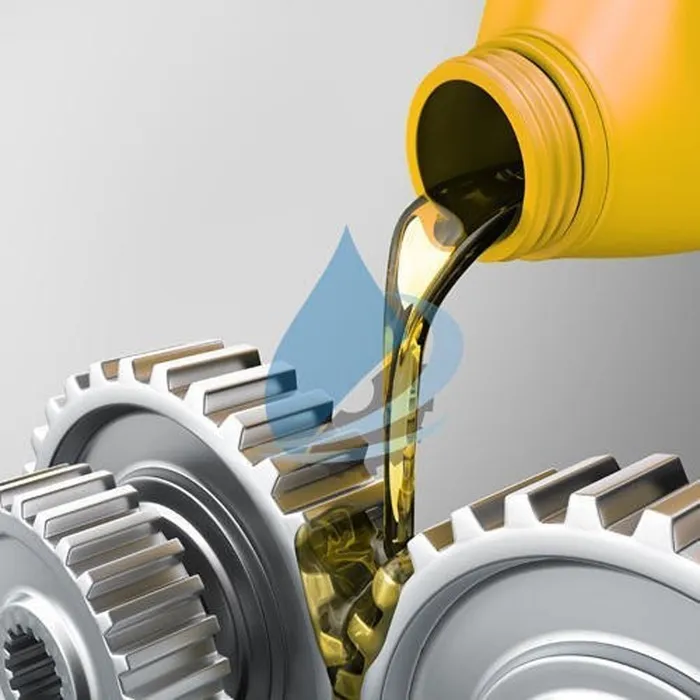Oil pouring into gears.
