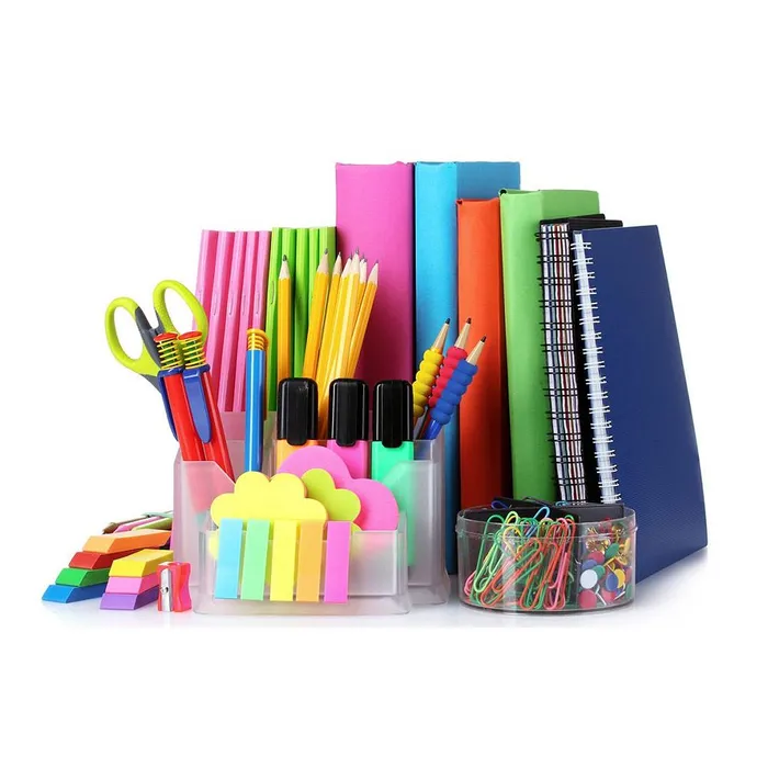 Assorted colorful stationery