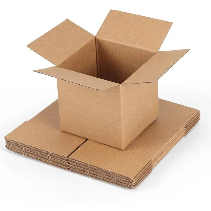 Opened cardboard box