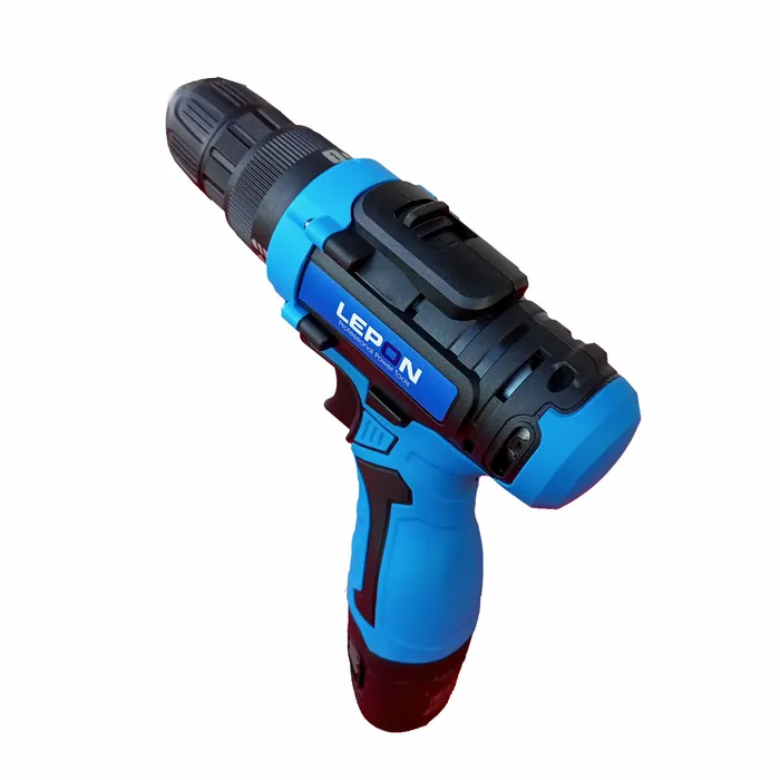 Blue and black cordless drill