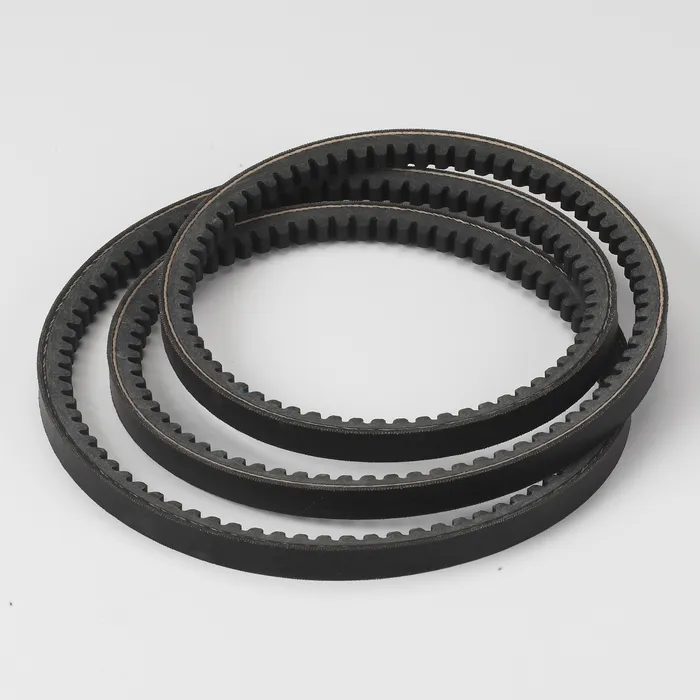 Three circular drive belts